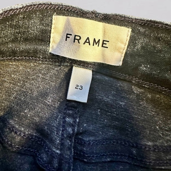 NWT FRAME Denim ‘Le High Skinny’ Jeans in “Dean” Wash Size 23 Celeb Favorite - Picture 8 of 12